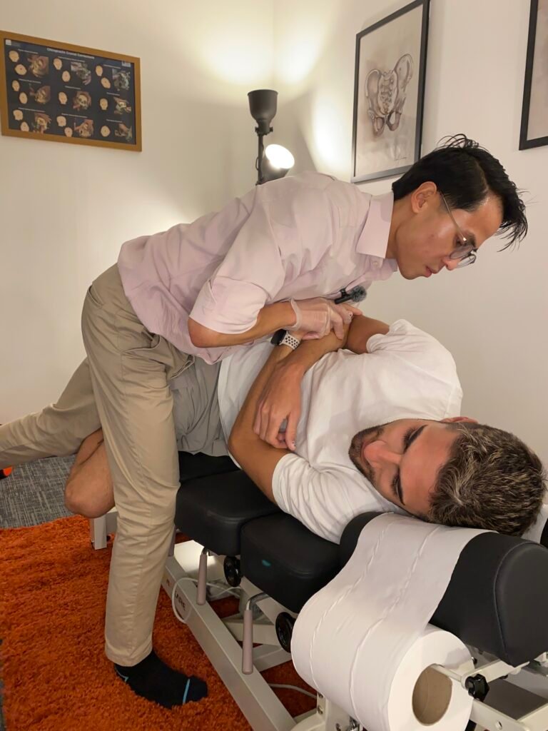 journey chiropractic chiropractor edinburgh park low back adjustment back pain